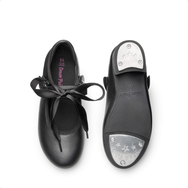 Girls' Mary Jane Tap Shoes - BLACK - 4